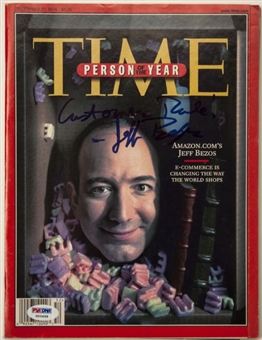 Jeff Bezos Signed "Person of the Year" Time Magazine